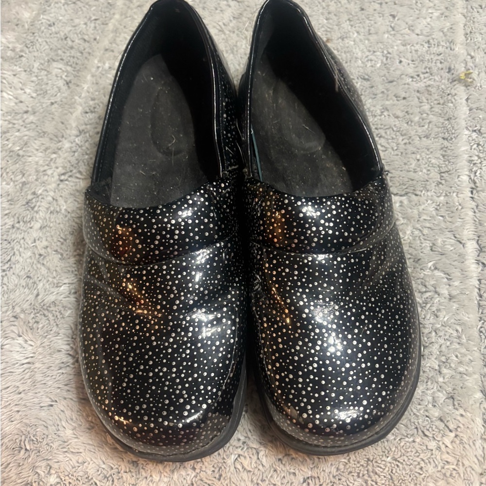 Black and Silver Kids Shoes